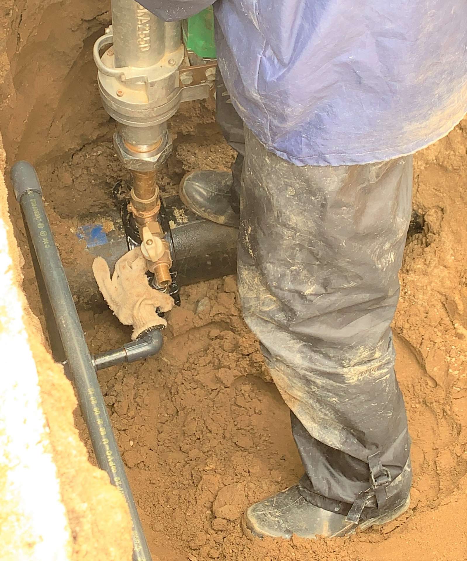 水道管の工事